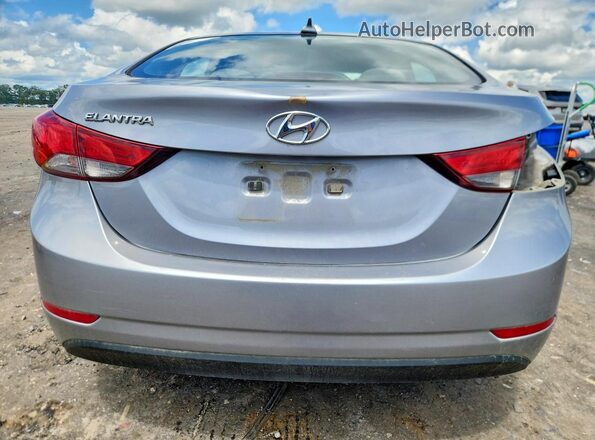 5NPDH4AE2GH782987 2016 HYUNDAI ELANTRA Silver Widok z tyłu