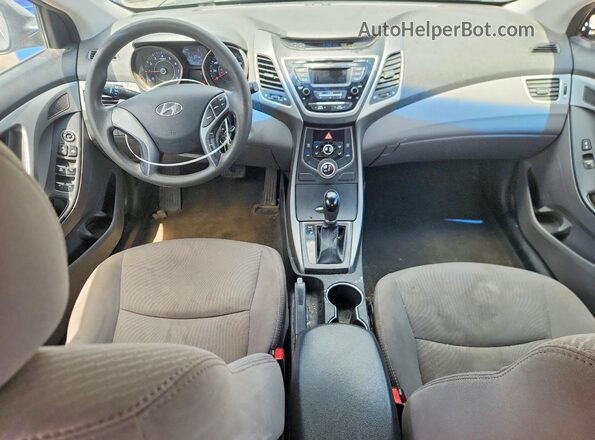 5NPDH4AE2GH782987 2016 HYUNDAI ELANTRA Silver Widok deski rozdzielczej