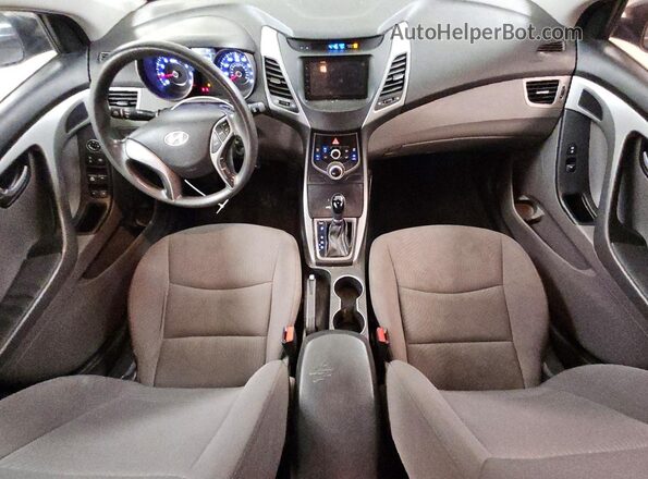 5NPDH4AE2GH785453 2016 HYUNDAI ELANTRA Black Dashboard view