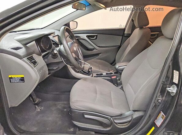 5NPDH4AE2GH785453 2016 HYUNDAI ELANTRA Black Front interior view