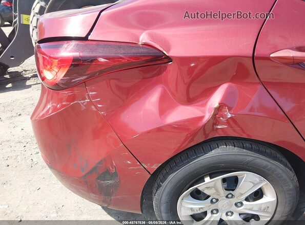 5NPDH4AE2GH795738 2016 HYUNDAI ELANTRA Red Vista frontal