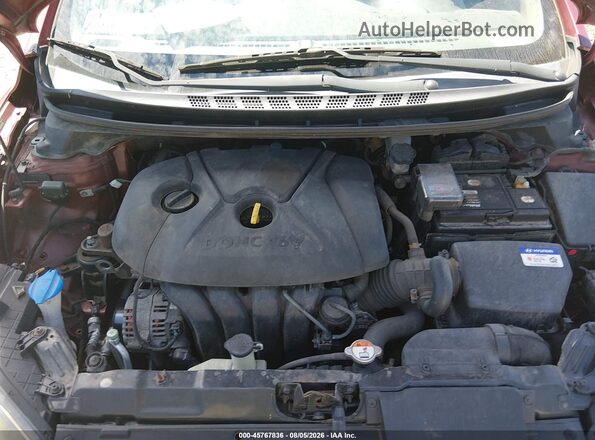 5NPDH4AE2GH795738 2016 HYUNDAI ELANTRA Red Vista trasera