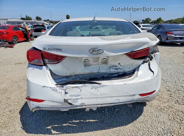 5NPDH4AE3GH683725 2016 HYUNDAI ELANTRA White Вид ззаду