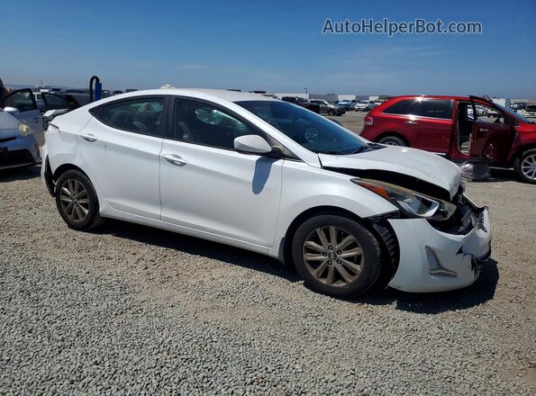 5NPDH4AE3GH683725 2016 HYUNDAI ELANTRA White Передня права чверть