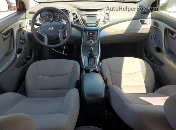 5NPDH4AE3GH683725 2016 HYUNDAI ELANTRA White Вид панелі приладів