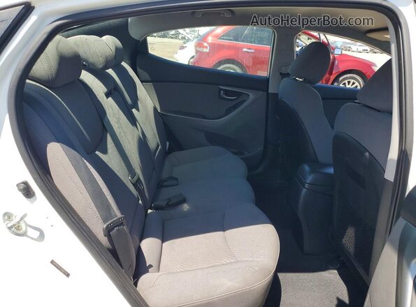 5NPDH4AE3GH683725 2016 HYUNDAI ELANTRA White Вид задніх сидінь