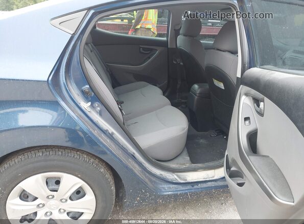5NPDH4AE3GH685507 2016 HYUNDAI ELANTRA Blue VIN კოდის სტიკერის ხედი