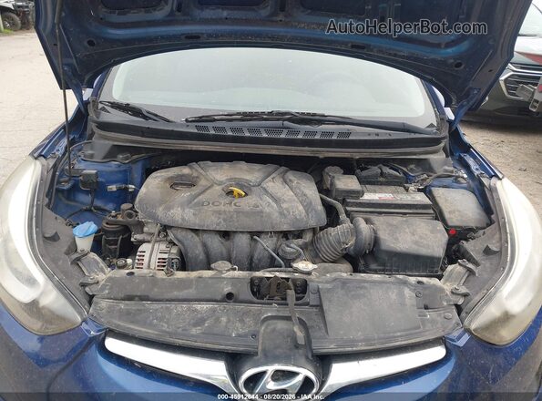 5NPDH4AE3GH685507 2016 HYUNDAI ELANTRA Blue უკანა ხედი
