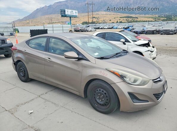 5NPDH4AE3GH688309 2016 HYUNDAI ELANTRA Tan Delantero derecho