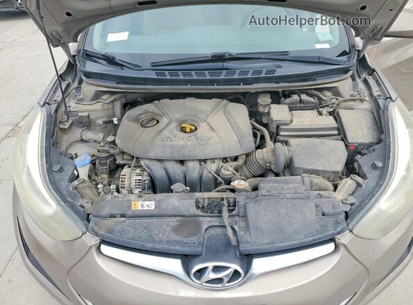 5NPDH4AE3GH688309 2016 HYUNDAI ELANTRA Tan Vista interior trasera