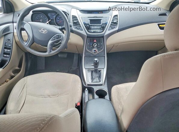 5NPDH4AE3GH688309 2016 HYUNDAI ELANTRA Tan Vista del salpicadero