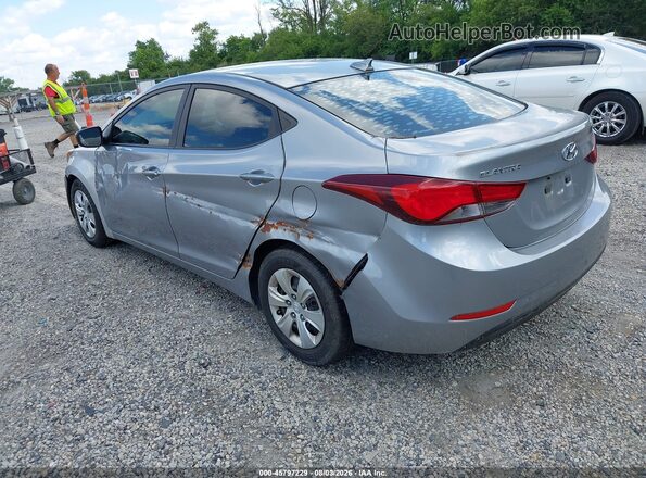 5NPDH4AE3GH705156 2016 HYUNDAI ELANTRA Silver Trasero izquierdo