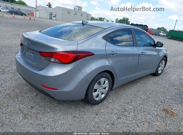 5NPDH4AE3GH705156 2016 HYUNDAI ELANTRA Silver Trasero derecho
