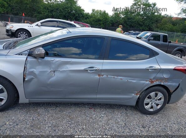 5NPDH4AE3GH705156 2016 HYUNDAI ELANTRA Silver Vista frontal