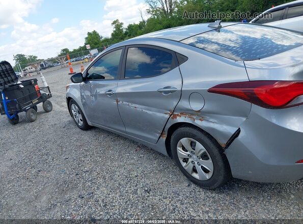 5NPDH4AE3GH705156 2016 HYUNDAI ELANTRA Silver Vista interior trasera