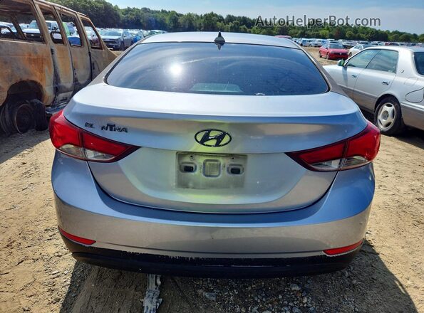 5NPDH4AE3GH722443 2016 HYUNDAI ELANTRA Silver უკანა ხედი