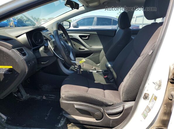 5NPDH4AE3GH726315 2016 HYUNDAI ELANTRA White Widok wnętrza z przodu