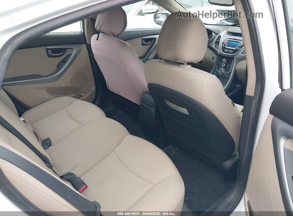 5NPDH4AE3GH729991 2016 HYUNDAI ELANTRA White Vista de la etiqueta del VIN