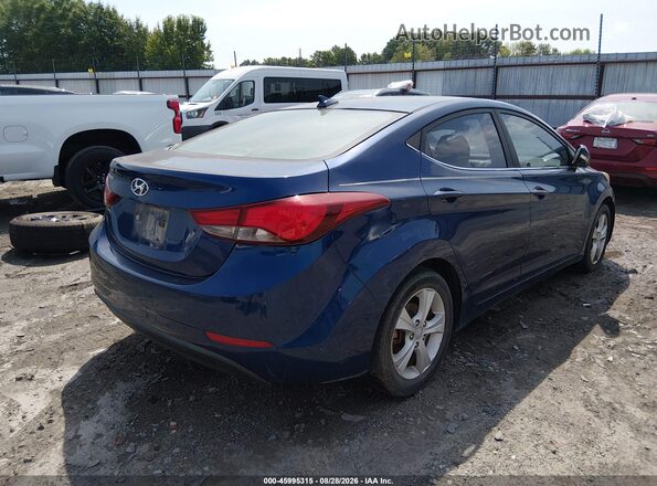 5NPDH4AE3GH735774 2016 HYUNDAI ELANTRA Blue Trasero derecho