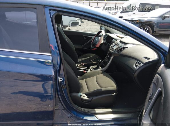 5NPDH4AE3GH735774 2016 HYUNDAI ELANTRA Blue Vista interior delantera