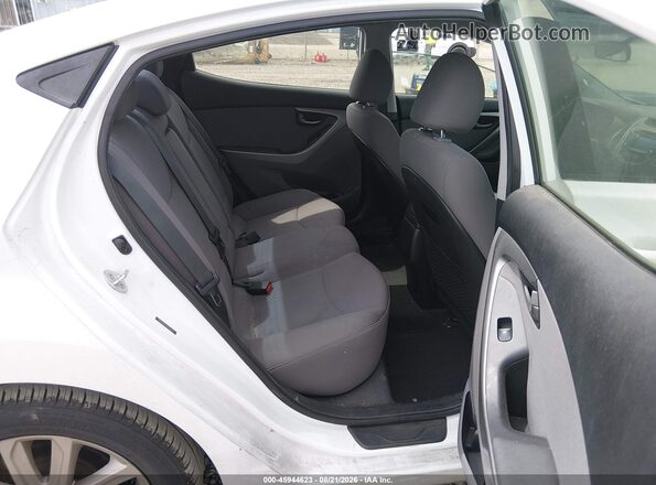 5NPDH4AE3GH736715 2016 HYUNDAI ELANTRA White VIN კოდის სტიკერის ხედი