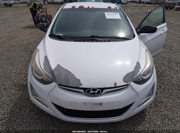 5NPDH4AE3GH736715 2016 HYUNDAI ELANTRA White წინა ხედი