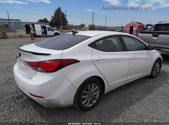 5NPDH4AE3GH736715 2016 HYUNDAI ELANTRA White უკანა მარჯვენა