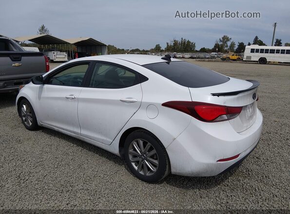 5NPDH4AE3GH736715 2016 HYUNDAI ELANTRA White უკანა მარცხენა