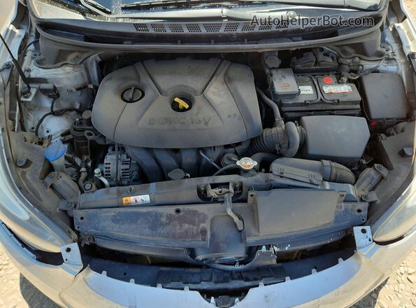 5NPDH4AE3GH765471 2016 HYUNDAI ELANTRA Серебряный Вид задней части салона