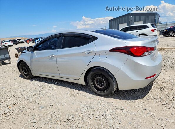 5NPDH4AE3GH765471 2016 HYUNDAI ELANTRA Серебряный Задняя левая четверть