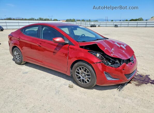 5NPDH4AE3GH765731 2016 HYUNDAI ELANTRA Red Առջևի աջ