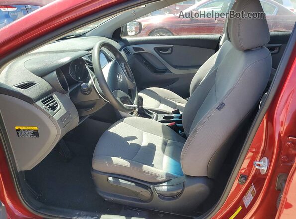 5NPDH4AE3GH765731 2016 HYUNDAI ELANTRA Red Սալոնի դիմացի տեսք