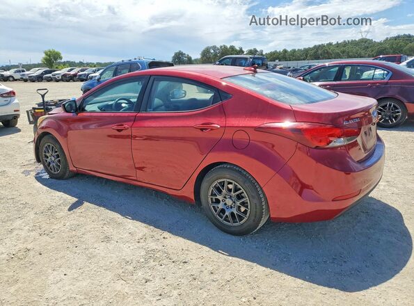 5NPDH4AE3GH765731 2016 HYUNDAI ELANTRA Red Հետևի ձախ