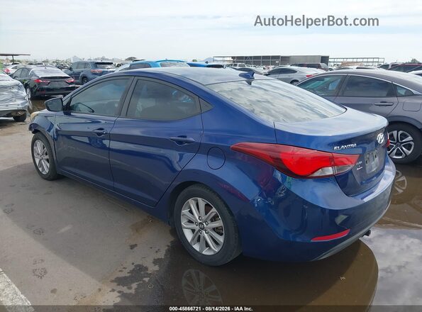 5NPDH4AE3GH772601 2016 HYUNDAI ELANTRA Blue Հետևի ձախ