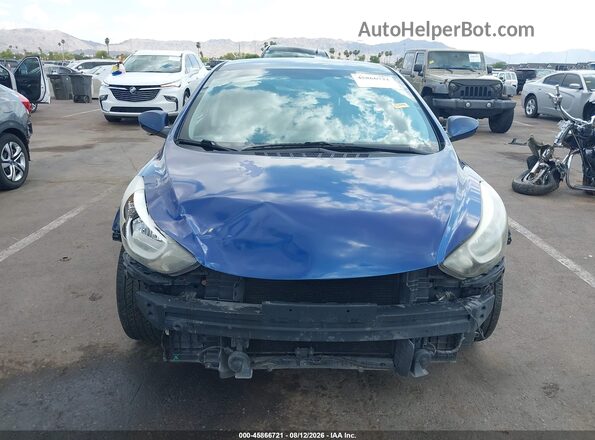 5NPDH4AE3GH772601 2016 HYUNDAI ELANTRA Blue Դիմացի տեսք
