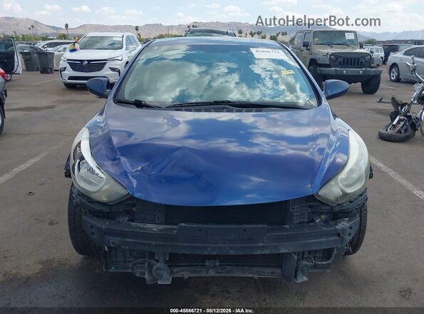 5NPDH4AE3GH772601 2016 HYUNDAI ELANTRA Blue Սարքավորումների վահանակի տեսք