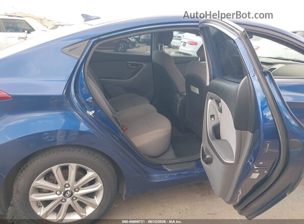5NPDH4AE3GH772601 2016 HYUNDAI ELANTRA Blue VIN կոդի պիտակի տեսք