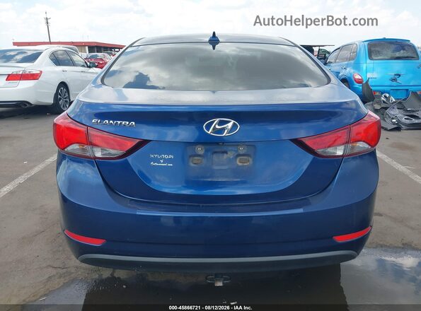 5NPDH4AE3GH772601 2016 HYUNDAI ELANTRA Blue 