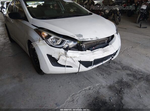 5NPDH4AE3GH777491 2016 HYUNDAI ELANTRA White Вид спереду