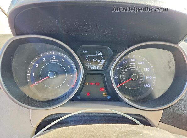 5NPDH4AE3GH797031 2016 HYUNDAI ELANTRA Blue ხელსაწყოთა პანელის ხედი