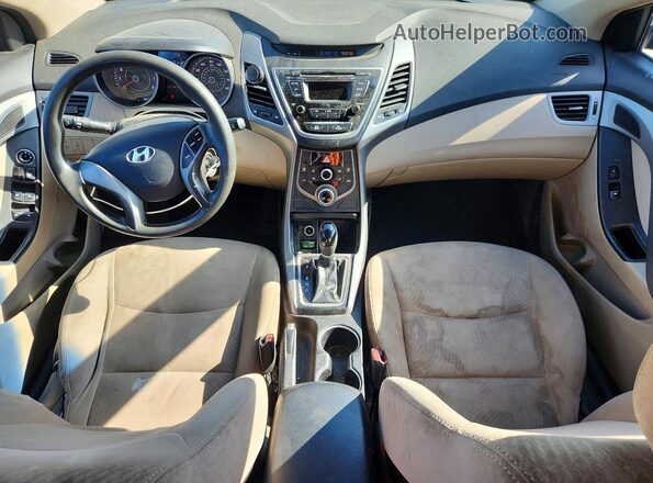 5NPDH4AE3GH797031 2016 HYUNDAI ELANTRA Blue წინა პანელის ხედი