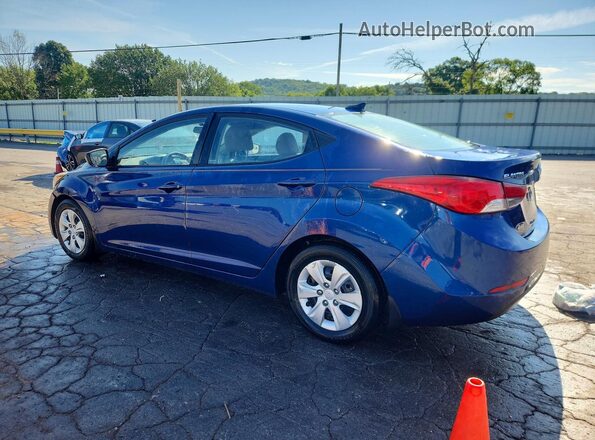 5NPDH4AE3GH797031 2016 HYUNDAI ELANTRA Blue უკანა მარცხენა