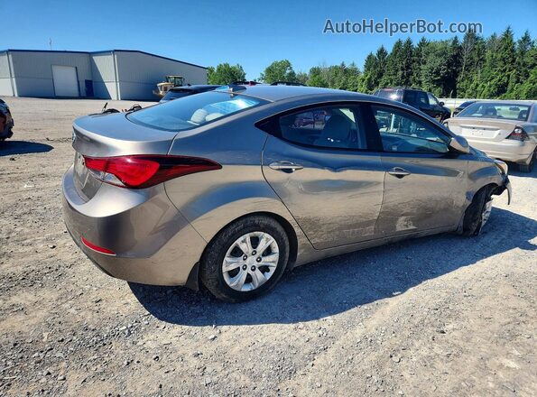 5NPDH4AE3GH797465 2016 HYUNDAI ELANTRA Gold Tył prawy