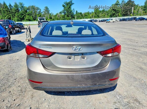 5NPDH4AE3GH797465 2016 HYUNDAI ELANTRA Gold Widok z tyłu