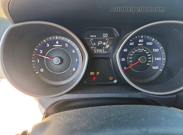 5NPDH4AE3GH797465 2016 HYUNDAI ELANTRA Gold Widok zestawu wskaźników