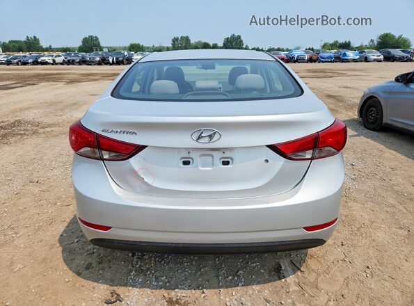 5NPDH4AE4GH671034 2016 HYUNDAI ELANTRA Silver Widok z tyłu