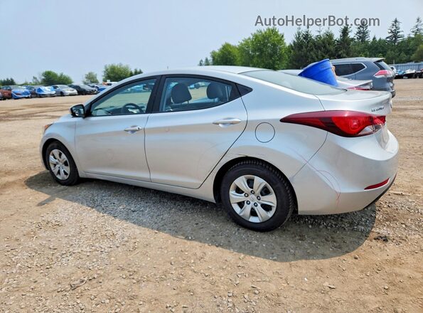 5NPDH4AE4GH671034 2016 HYUNDAI ELANTRA Silver Tył lewy