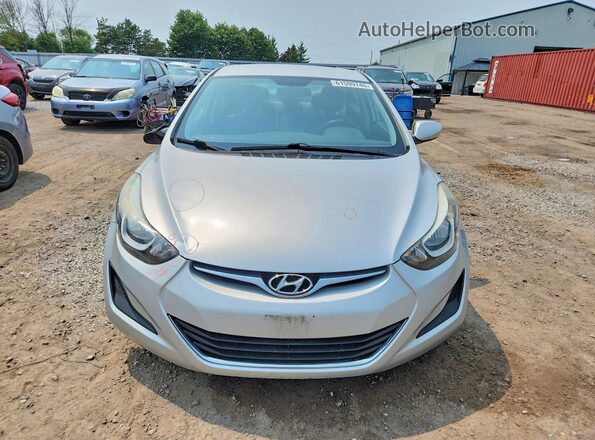 5NPDH4AE4GH671034 2016 HYUNDAI ELANTRA Silver Widok z przodu