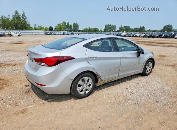 5NPDH4AE4GH671034 2016 HYUNDAI ELANTRA Silver Tył prawy
