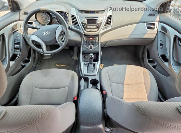 5NPDH4AE4GH671034 2016 HYUNDAI ELANTRA Silver Widok deski rozdzielczej